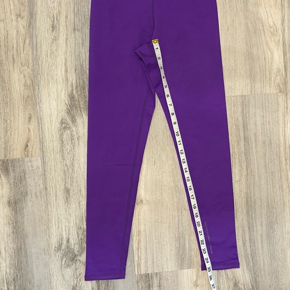 NWT Terez Athletic Leggings Pants Activewear Stretch Electric Purple Size S - Picture 2 of 6